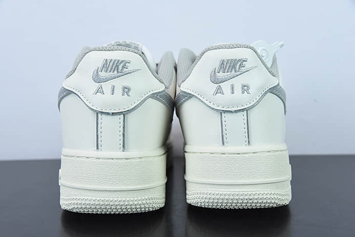 耐克Nike Air Force 1 Low 米白银空军一号3M反光低帮休闲板鞋纯原版本 货号:BQ8228-366