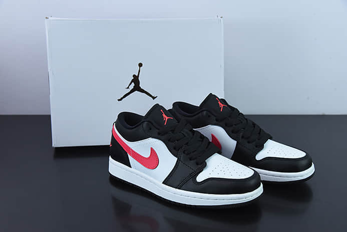 乔丹Air Jordan 1 Low AJ1乔1黑白粉钩低帮文化篮球鞋纯原版本 货号:DC0774-004