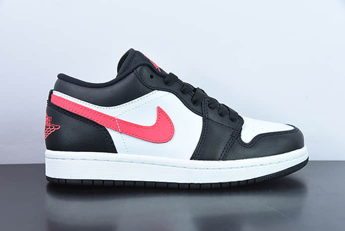 乔丹Air Jordan 1 Low AJ1乔1黑白粉钩低帮文化篮球鞋纯原版本 货号:DC0774-004