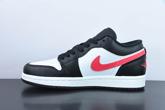 乔丹Air Jordan 1 Low AJ1乔1黑白粉钩低帮文化篮球鞋纯原版本 货号:DC0774-004