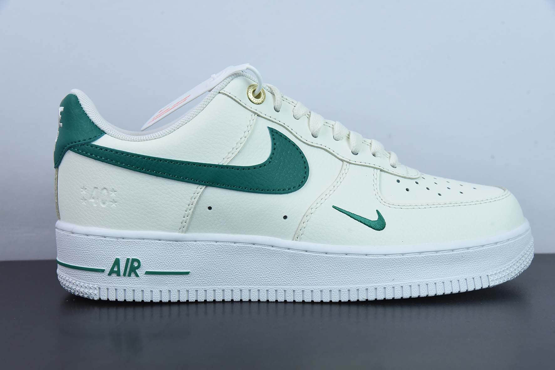 耐克NIKE Air Force 1 '07 Low 米黄绿绿勾空军一号低帮休闲板鞋纯原版本 货号:DQ7582-101