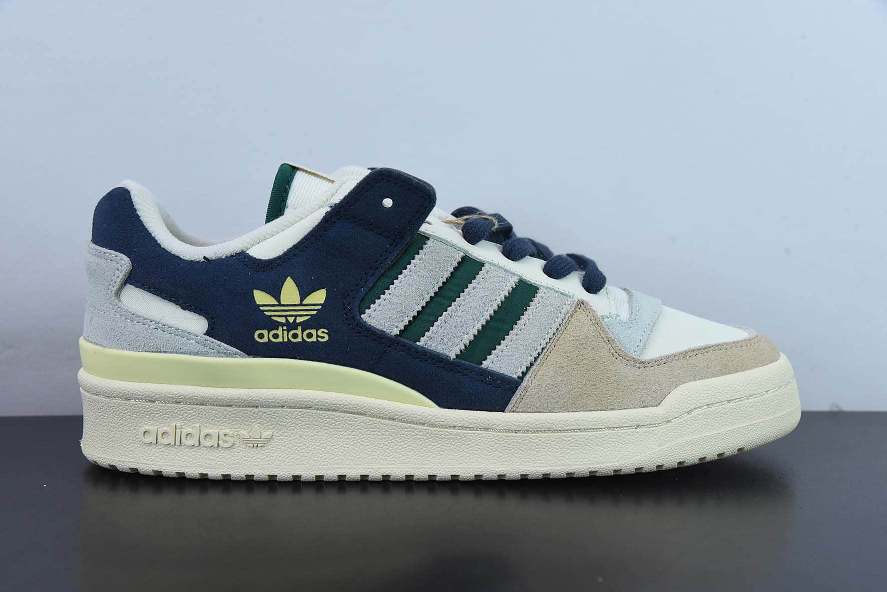 阿迪达斯Adidas originals Forum 84 Low白蓝绿低帮复古运动休闲鞋纯原版本 货号:GW4332
