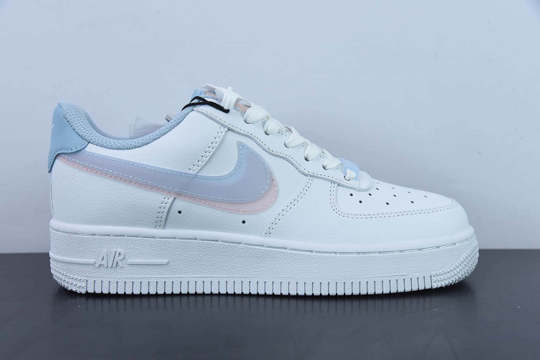 耐克Nike Air Force1 Low White pink blue “3D眼镜红蓝粉”空军一号低帮休闲板鞋纯原版本 货号:CW1574-100
