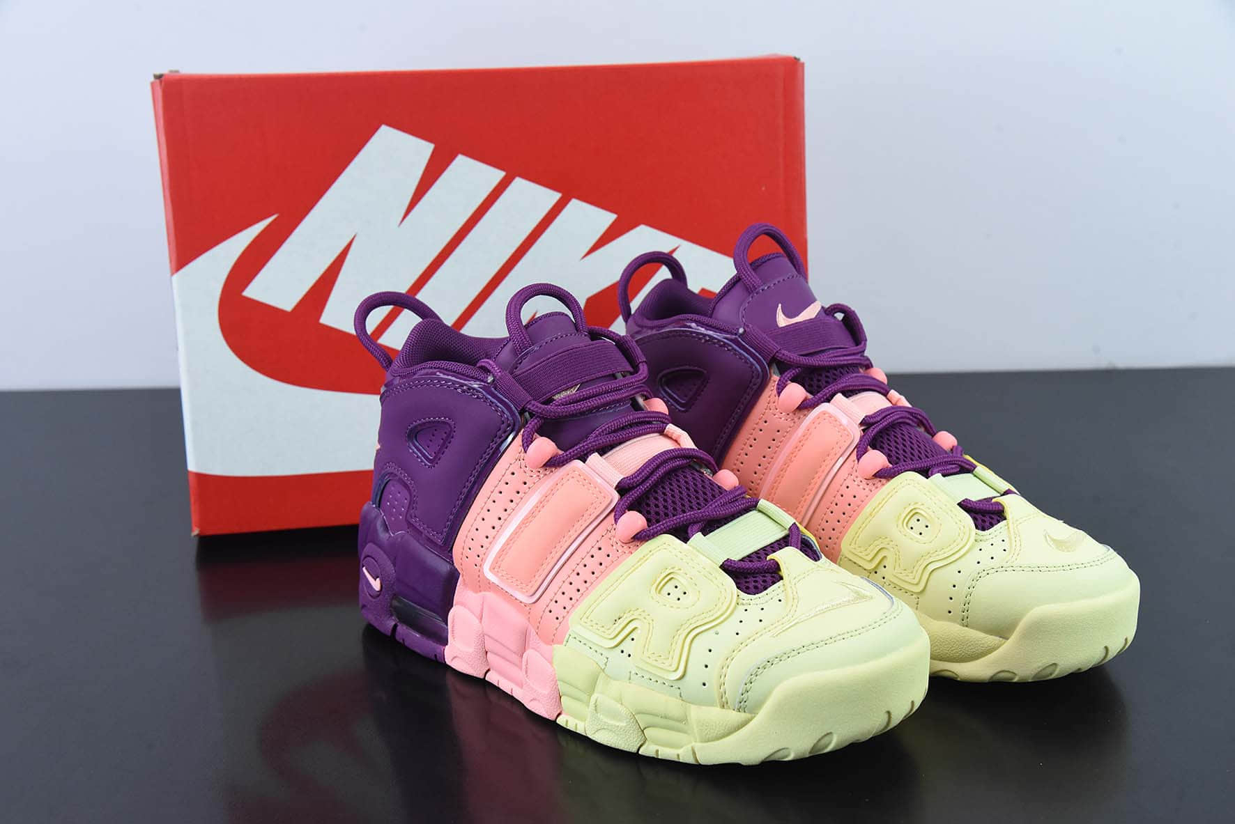 耐克Nike Air More Uptempo (GS)紫罗兰皮蓬初代大AIR篮球鞋纯原版本 货号:AV8237-800