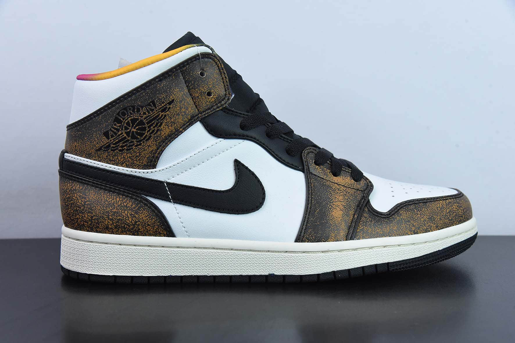 乔丹Air Jordan 1 Mid Wear Away AJ1乔1星空扎染中邦篮球鞋纯原版本 货号: DQ8417-071
