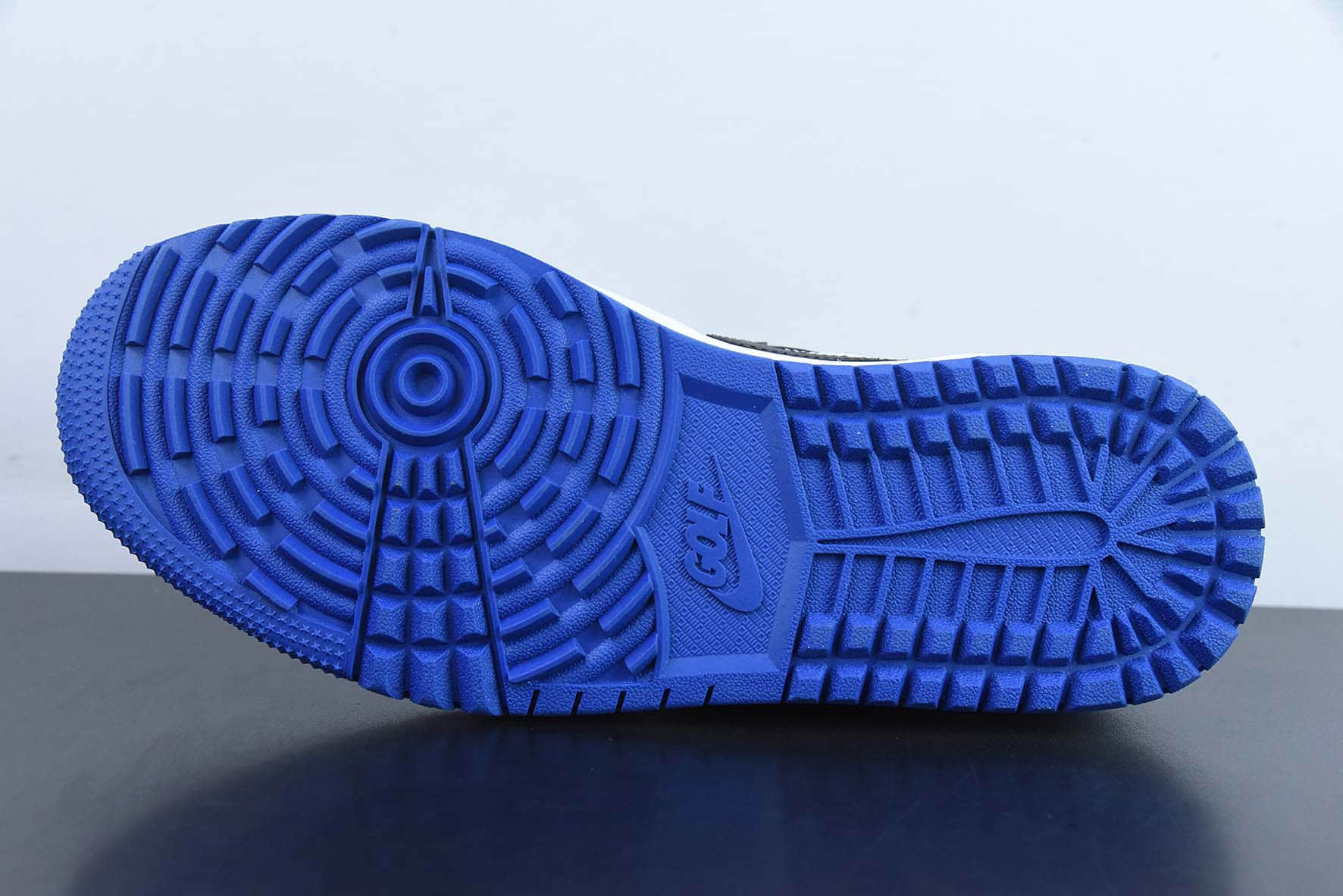 乔丹Air Jordan 1 Low Golf 小黑蓝脚趾高尔夫系列低帮篮球鞋纯原版本 货号：DD9315-102