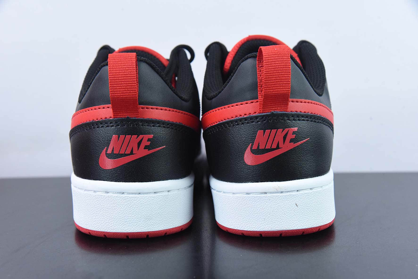 耐克Nike Court Borough Low 2 黑红低帮校园休闲板鞋纯原版本 货号：BQ5448-007