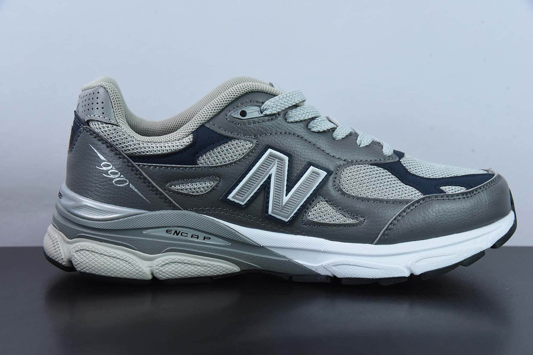新百伦New Balance NB990系列灰紫高端美产复古休闲跑步鞋纯原版本 货号： M990GJ3