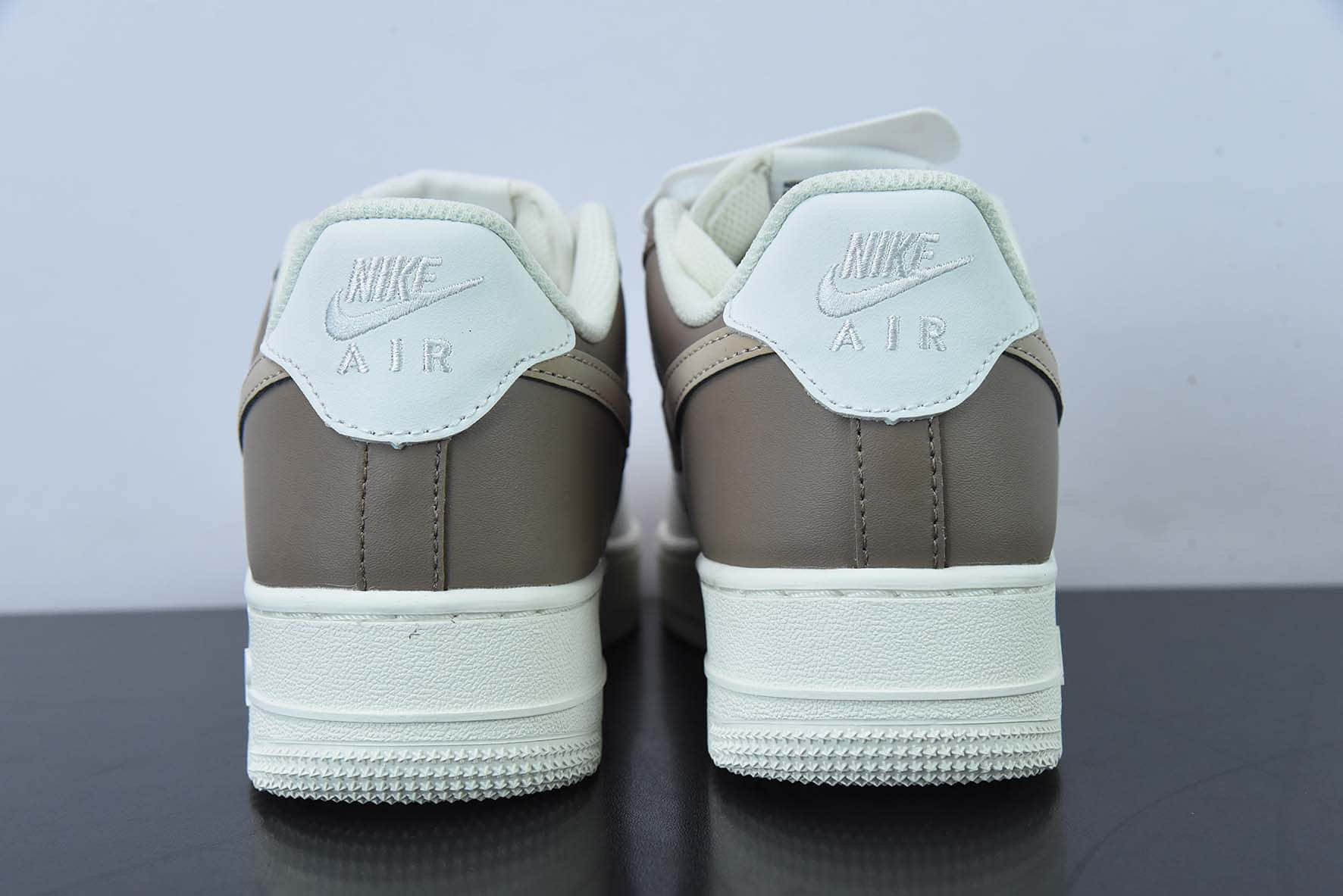 耐克Nike Air Force 1米白摩卡棕空军一号低帮运动休闲板鞋纯原版本 货号:DT0226-303