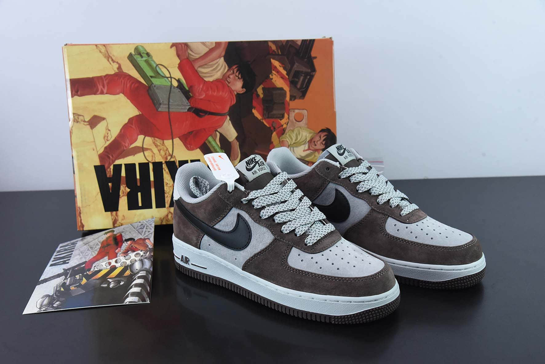 耐克Nike AKIRA×Nike Air Force 1 Low ’07 摩卡黑满天星空军一号低帮休闲板鞋纯原版本 货号:DC3366-323