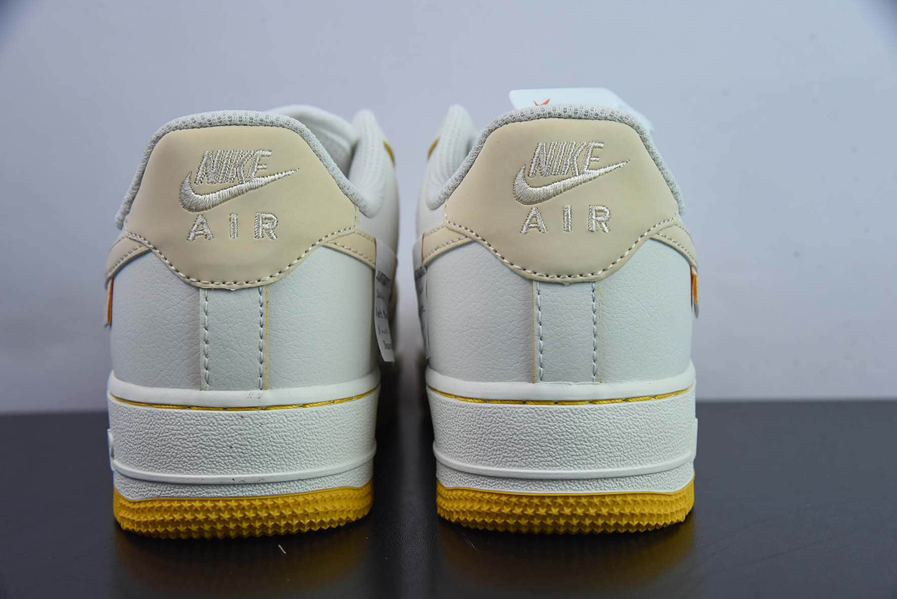 耐克Nike Air Force 1 AF1 米黄刺绣空军一号低帮休闲板鞋纯原版本 货号:FB1839-222