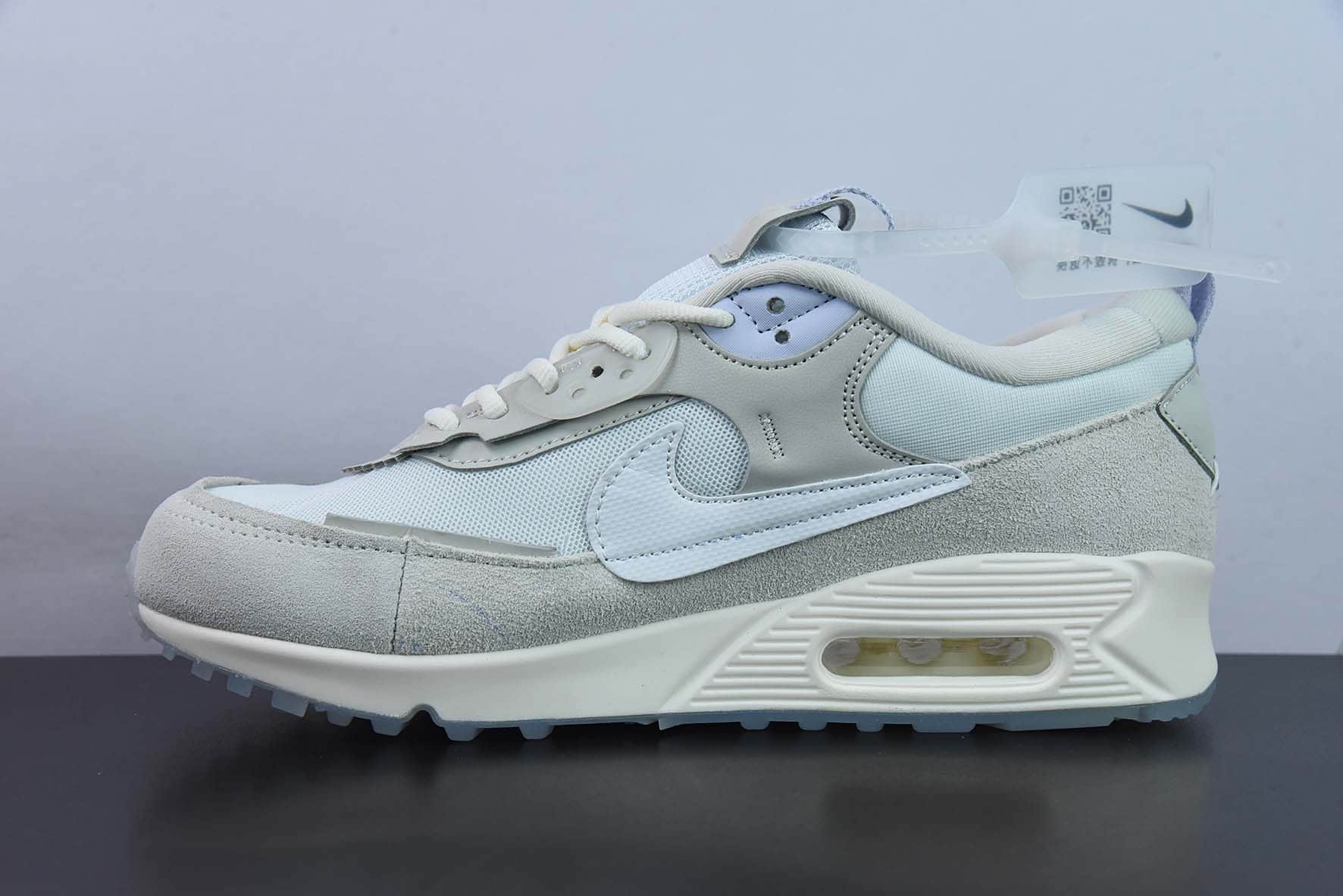 耐克 NIKE AIR MAX 90 Futura米白紫时尚气垫复古运动鞋纯原版本 货号:DM9922-102