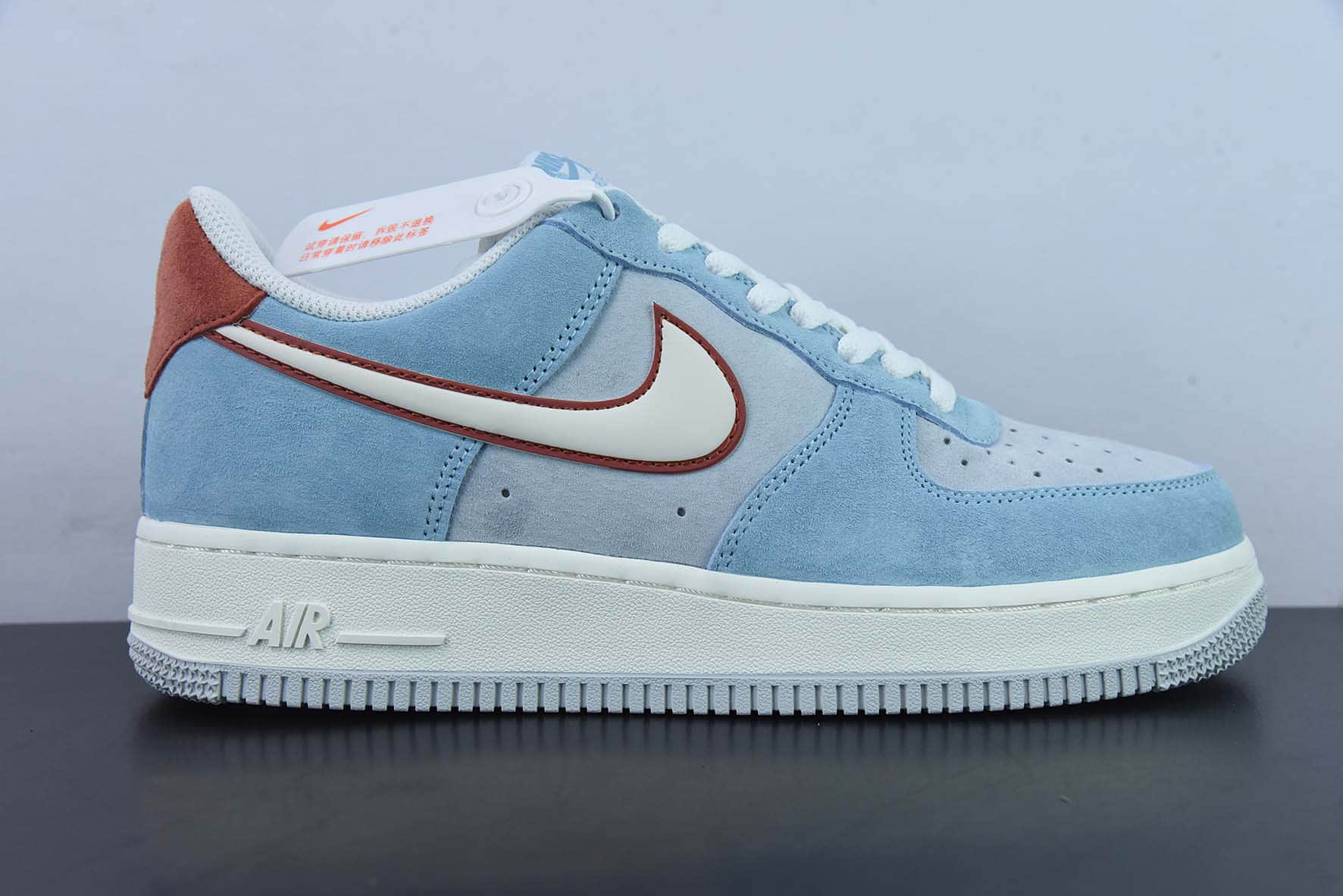 耐克Nike Air Force 1'07 Low 酒红灰蓝空军一号低帮休闲板鞋纯原版本 货号：LZ6699-521