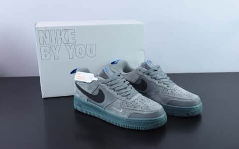 耐克Nike Air Force 1 AF1灰黑刺绣解构空军一号低帮休闲板鞋纯原版本 货号:DD6709-002