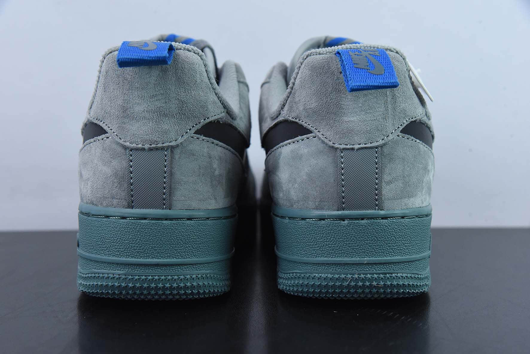 耐克Nike Air Force 1 AF1灰黑刺绣解构空军一号低帮休闲板鞋纯原版本 货号:DD6709-002