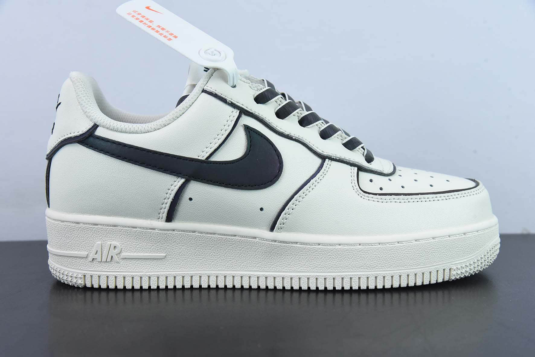 耐克Nike Air Force 1 '07 Low 米黑炫彩“夜魔侠”空军一号低帮运动休闲板鞋纯原版本 货号:BQ0086-365