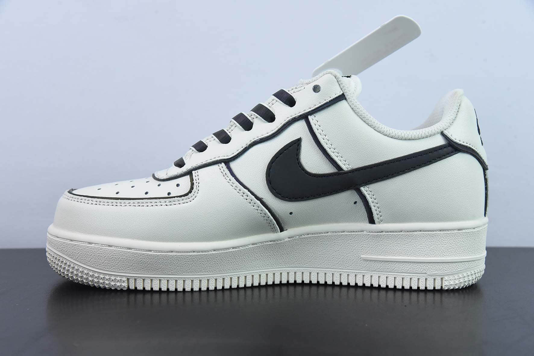 耐克Nike Air Force 1 '07 Low 米黑炫彩“夜魔侠”空军一号低帮运动休闲板鞋纯原版本 货号:BQ0086-365