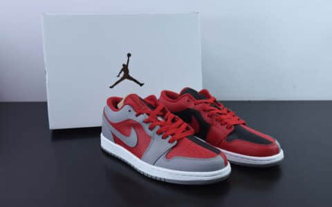乔丹Air Jordan AJ1 Low红灰阴阳低帮文化篮球鞋纯原版本 货号：DR0502-600