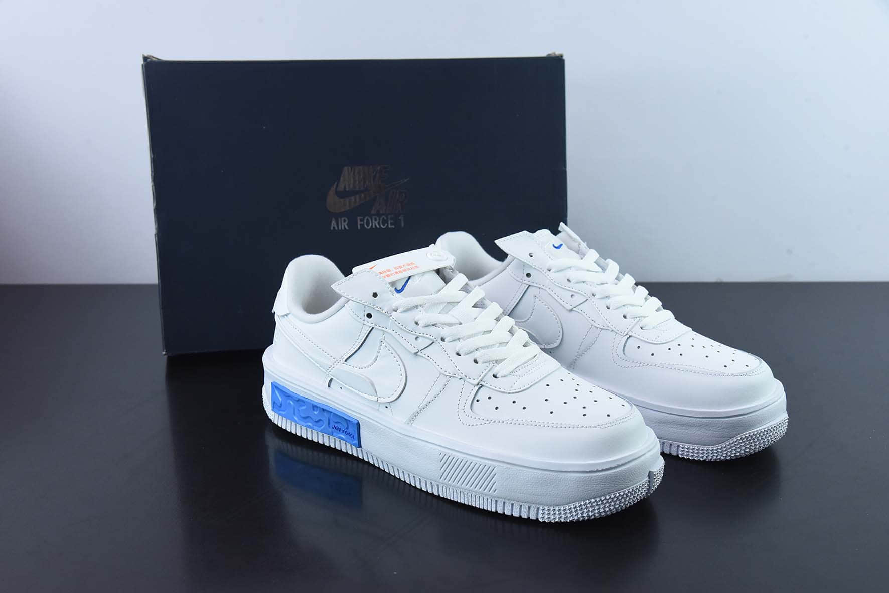 耐克Nike Air Force 1 Fontanka 丰塔卡系列白蓝解构海盐空军一号低帮休闲板鞋纯原版本 货号：DH1290-101