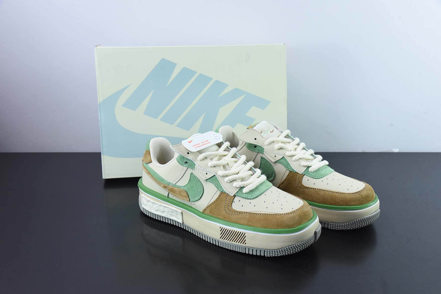 耐克Nike Air Force 1 Fontanka 空军丰塔卡系列糖果屋拼接马卡龙低帮休闲板鞋纯原版本 货号:CW6688-801
