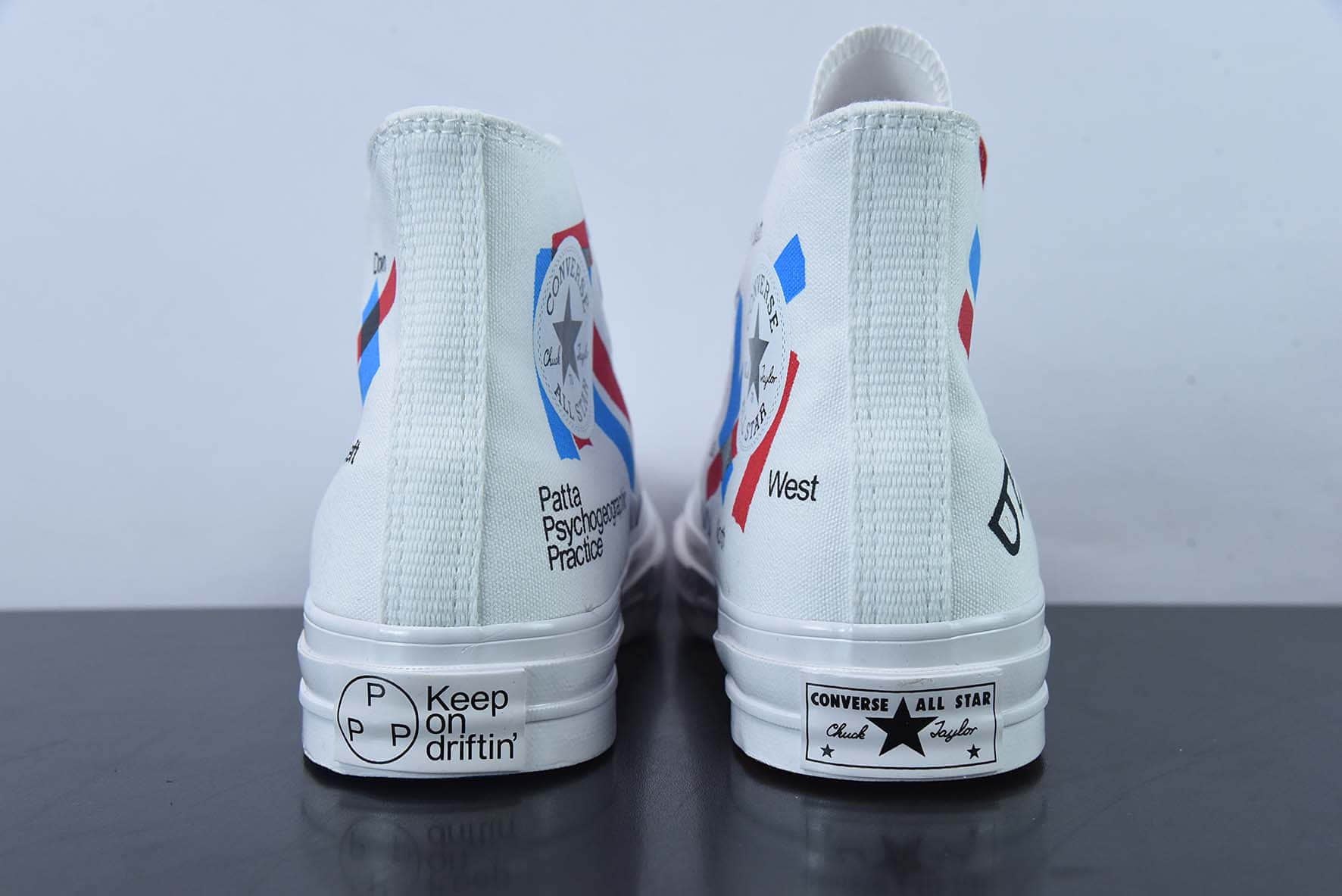 匡威Converse Patt x Experimental Jetset x Converse Chuck Taylor 70 Hi 三方联名纯白箭头涂鸦高帮休闲板鞋纯原版本 货号: A03173C