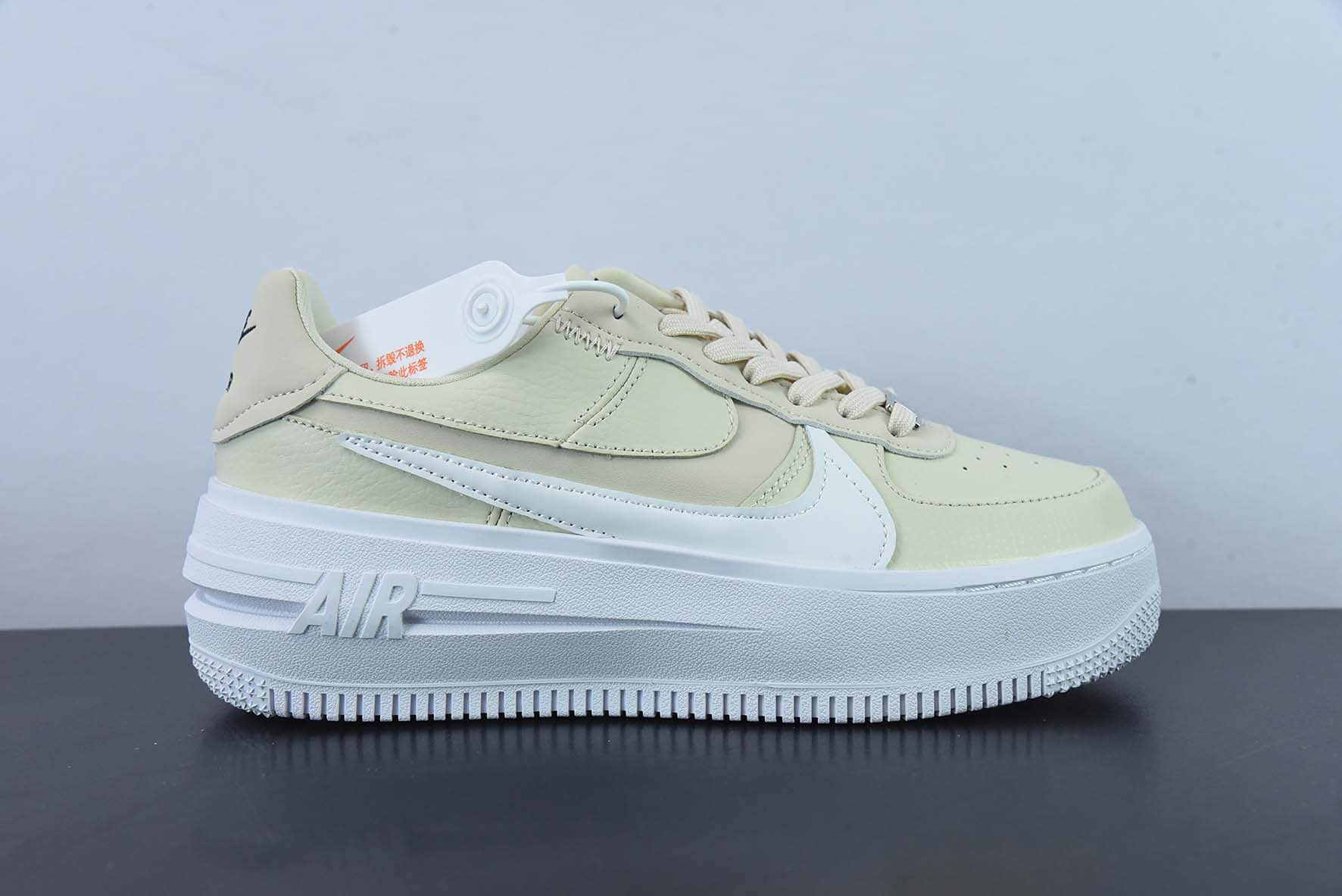 耐克Nike AF1 PLT.AF.ORM 四十周年限定浅黄白空军一号低帮休闲板鞋纯原版本 货号:DJ9946-200
