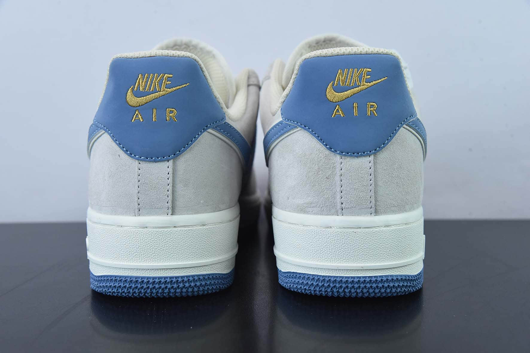 耐克Nike Air Force 1 Low ’07 小勾蓝麂皮空军一号低帮休闲板鞋纯原版本 货号:KK5636-210