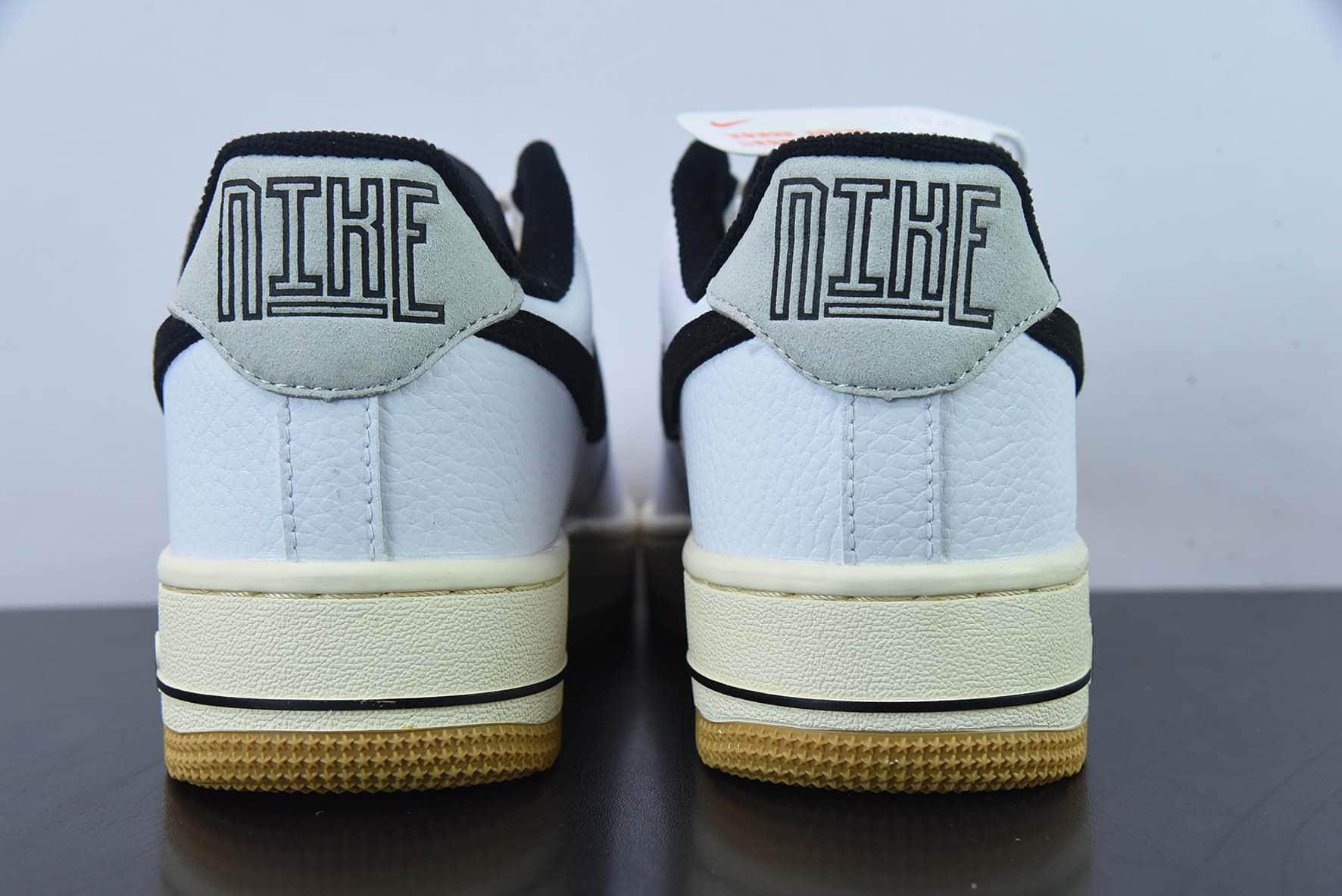 耐克Nike Air Force 1 AF1 白黑灰尾生胶底空军一号低帮休闲板鞋纯原版本 货号:DR0148-101