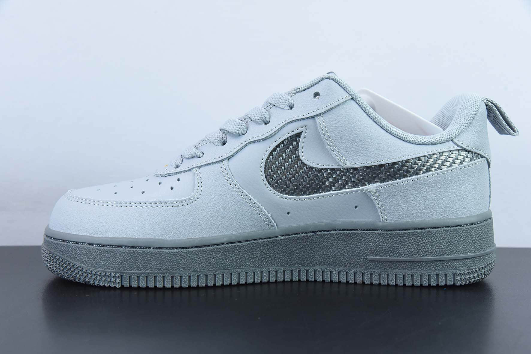 耐克Nike Air Force 1 Low 冷灰黄小勾空军一号低帮运动休闲板鞋纯原版本 货号：DR0155-001