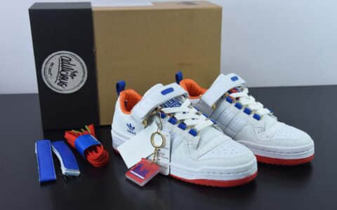 阿迪达斯Adidas Forum 84 Low 白蓝橙北京限定经典复古篮球鞋纯原版本 货号:HP2355
