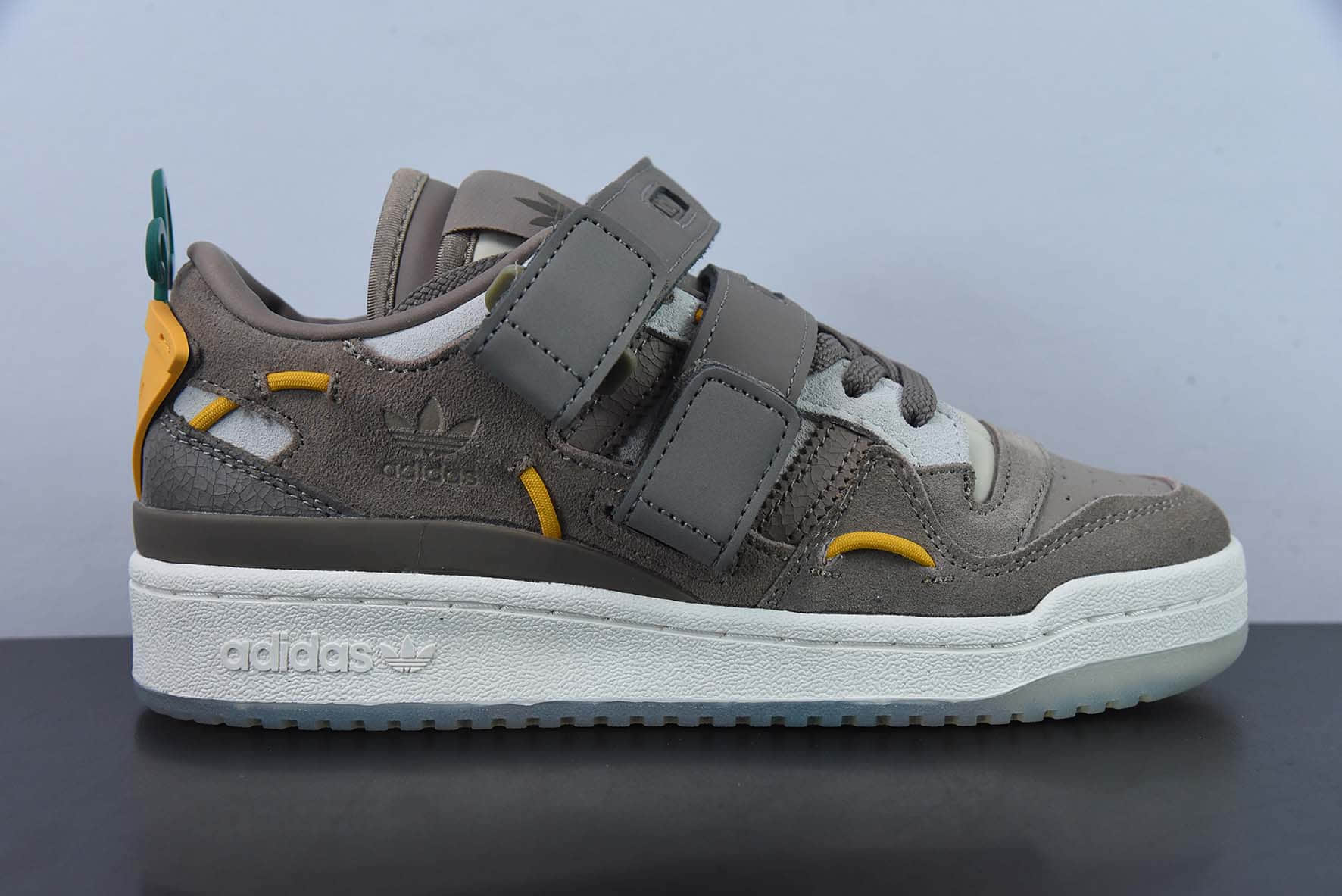 阿迪达斯Adidas Originals Forum 84 Low 罗马系列灰黄魔术贴低帮复古系带百搭休闲运动板鞋纯原版本 货号:GV9223