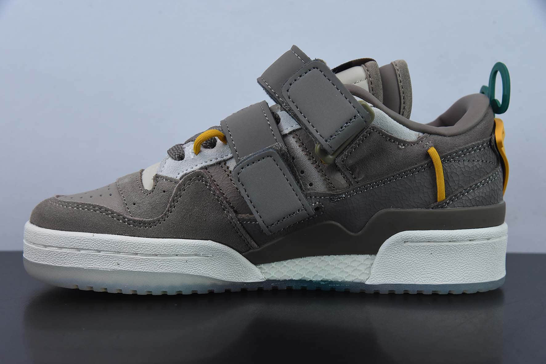 阿迪达斯Adidas Originals Forum 84 Low 罗马系列灰黄魔术贴低帮复古系带百搭休闲运动板鞋纯原版本 货号:GV9223