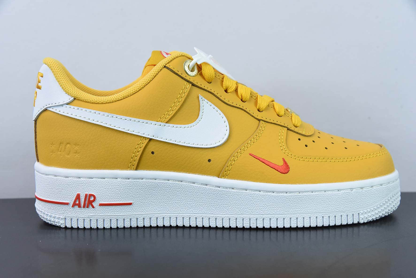 耐克Nike Air Force 1 '07 Low 白橙黄红小勾空军一号低帮运动休闲板鞋纯原版本 货号:DQ7582-700