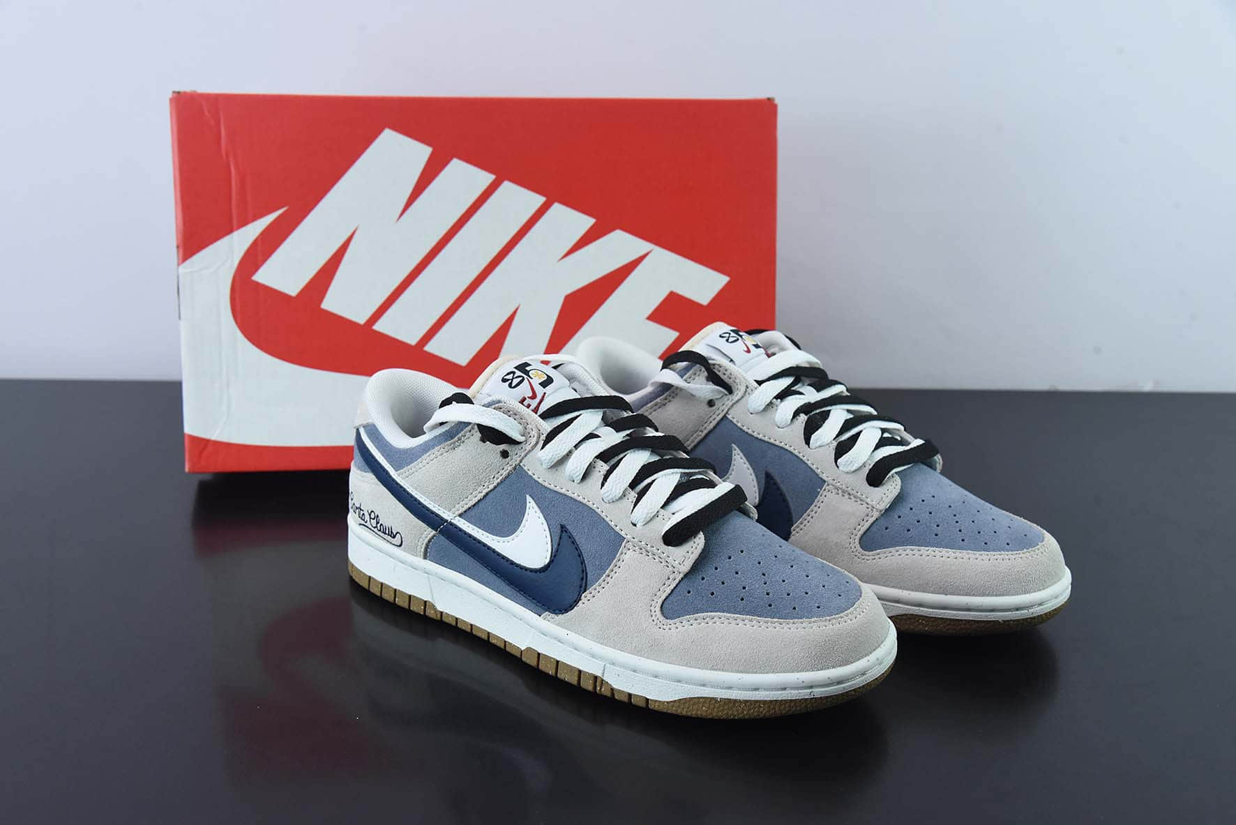 耐克Nike Dunk Low SE “85” 双勾圣诞灰蓝SB低帮休闲滑板鞋纯原版本 货号:DO9457-109