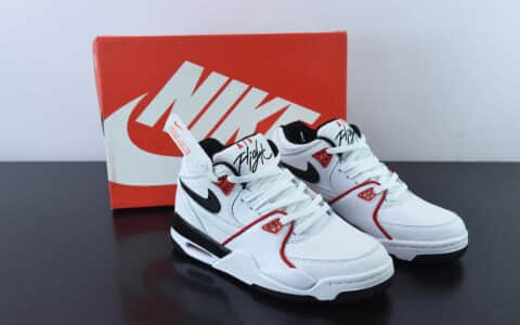 耐克Nike Air Flight 89 AJ4黑白红兄弟男气垫篮球鞋纯原版本 货号：FD9928-101