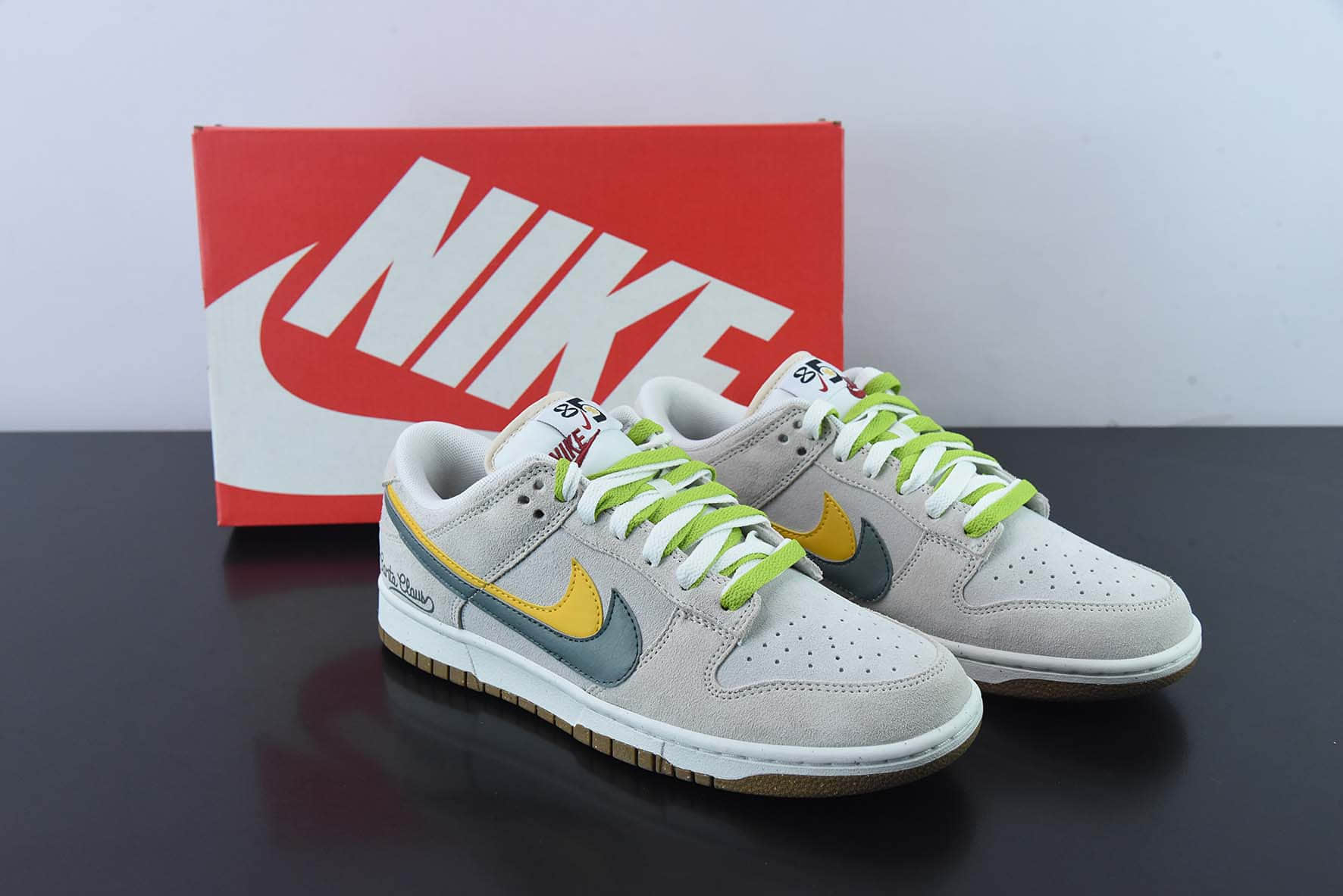 耐克Nike SB Dunk Low 85 绿黄双勾 SB低帮运动休闲板鞋纯原版本 货号:DO9457-111