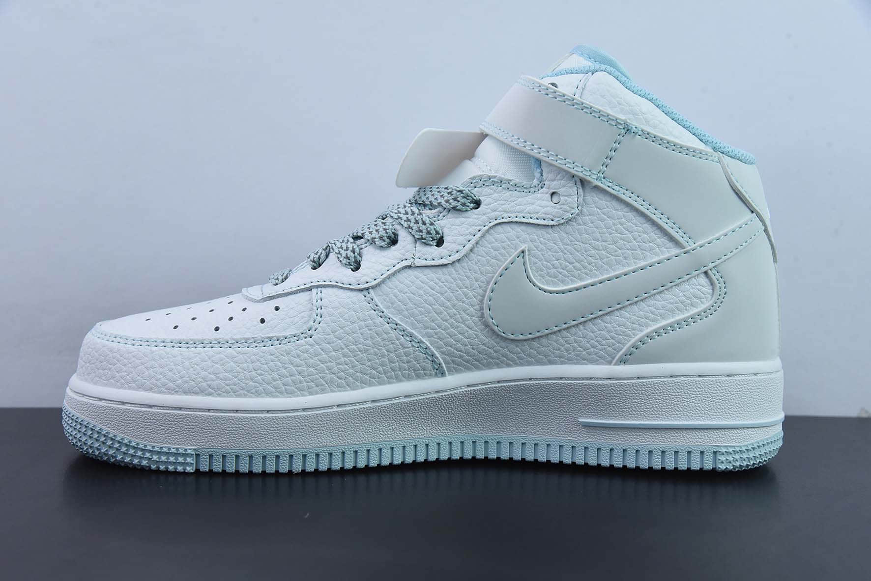 耐克Nike Air Force 1 Mid 马克线满天星冰蓝配色空军一号中帮休闲板鞋纯原版本 货号:MK0619-255