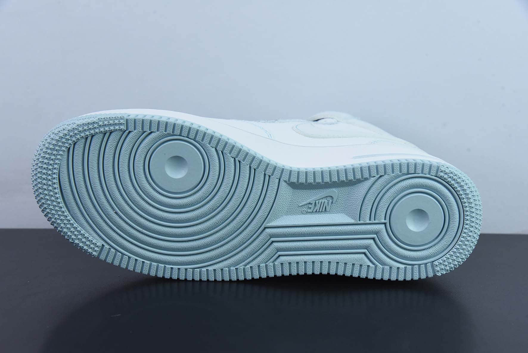 耐克Nike Air Force 1 Mid 马克线满天星冰蓝配色空军一号中帮休闲板鞋纯原版本 货号:MK0619-255