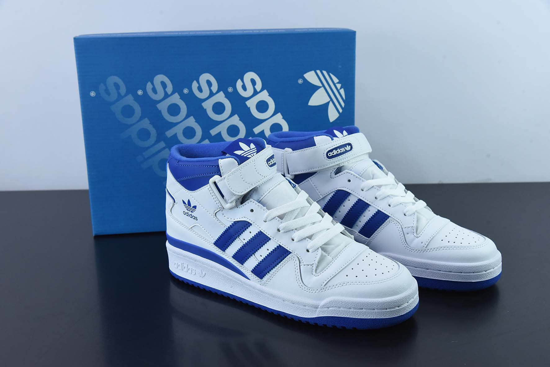 阿迪达斯Adidas Ad Forum 84 High Blue Thread 白宝蓝色人气单品经典复古高帮篮球鞋纯原版本 货号:FY4976