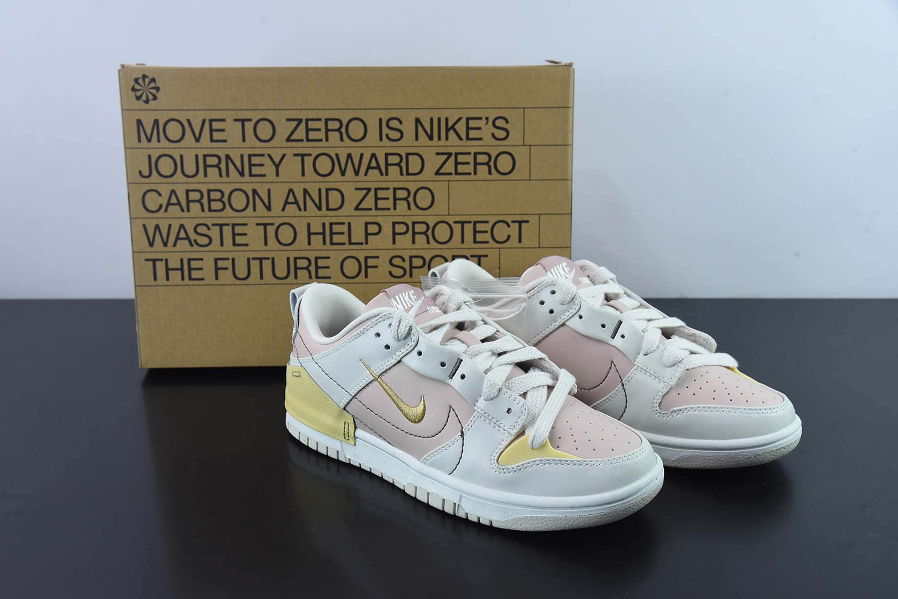 耐克Nike Dunk Low Disrupt 2 白粉色SB低帮休闲滑板鞋纯原版本 货号:DV4024-001