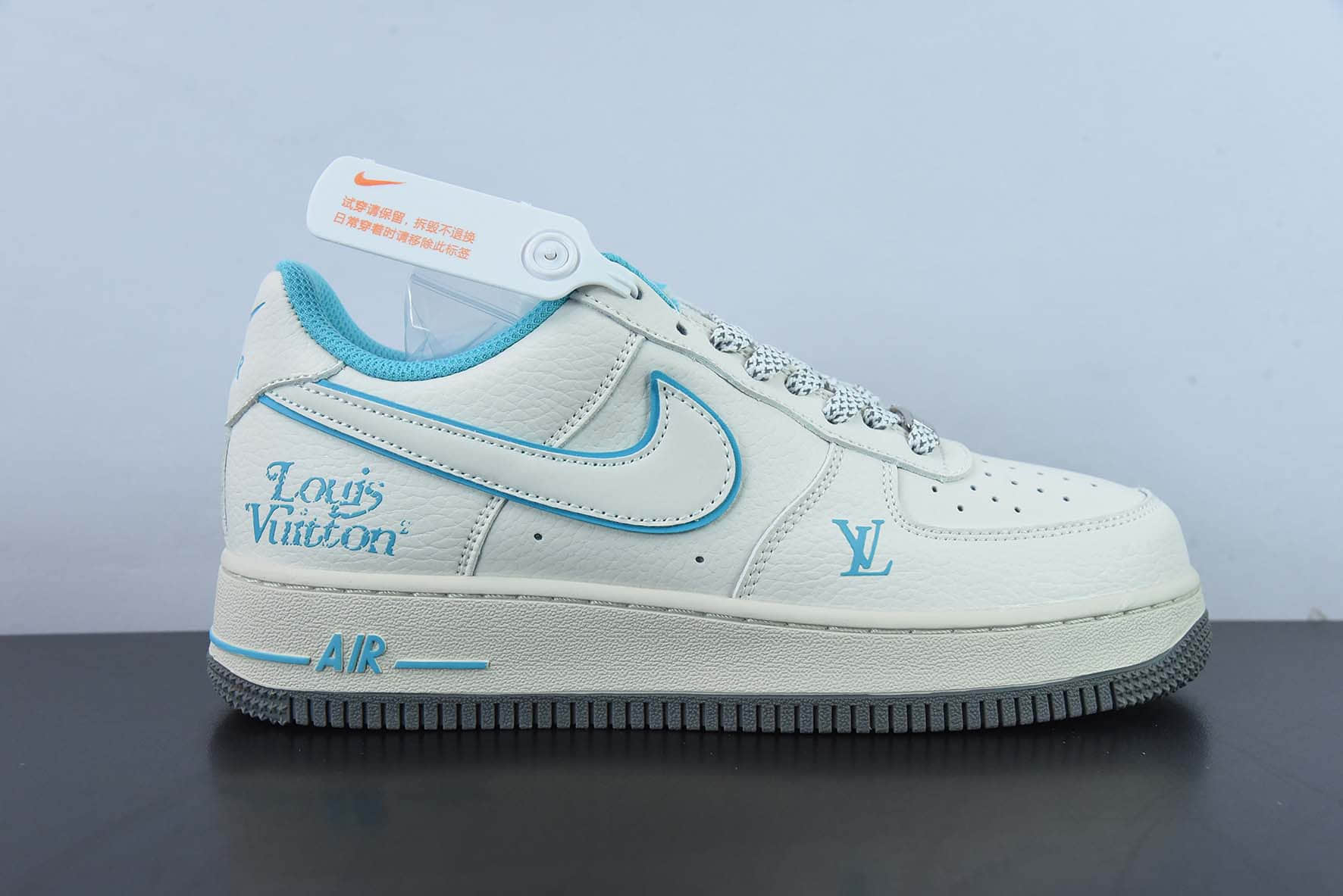 耐克NIke Air Force 1 '07 Low “LV联名--冰蓝满天星”空军一号低帮休闲板鞋纯原版本 货号：HX123-004