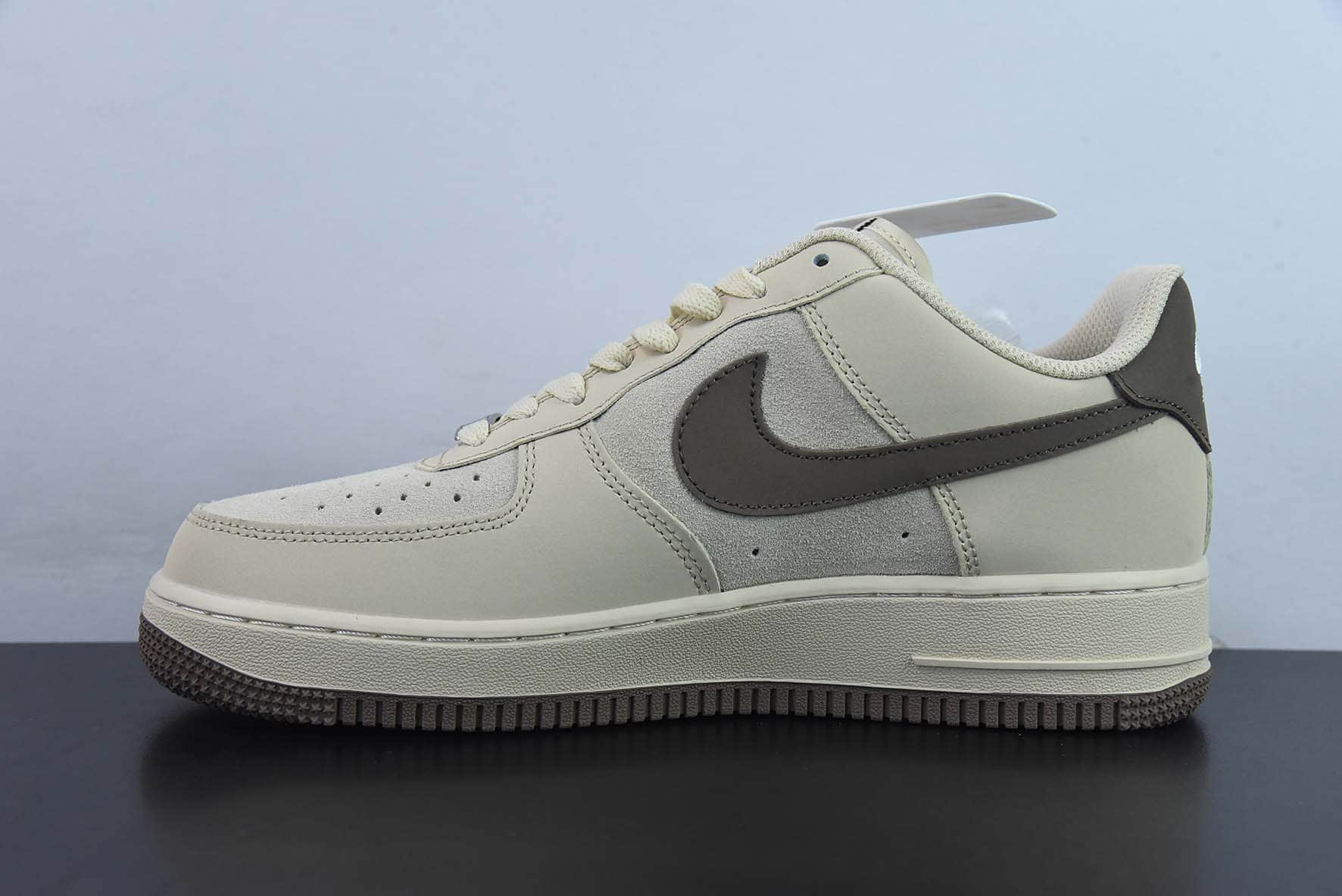 耐克NIke Air Force 1 AF1卡其棕 LV印花空军一号低帮休闲板鞋纯原版本 货号:BS6055-301