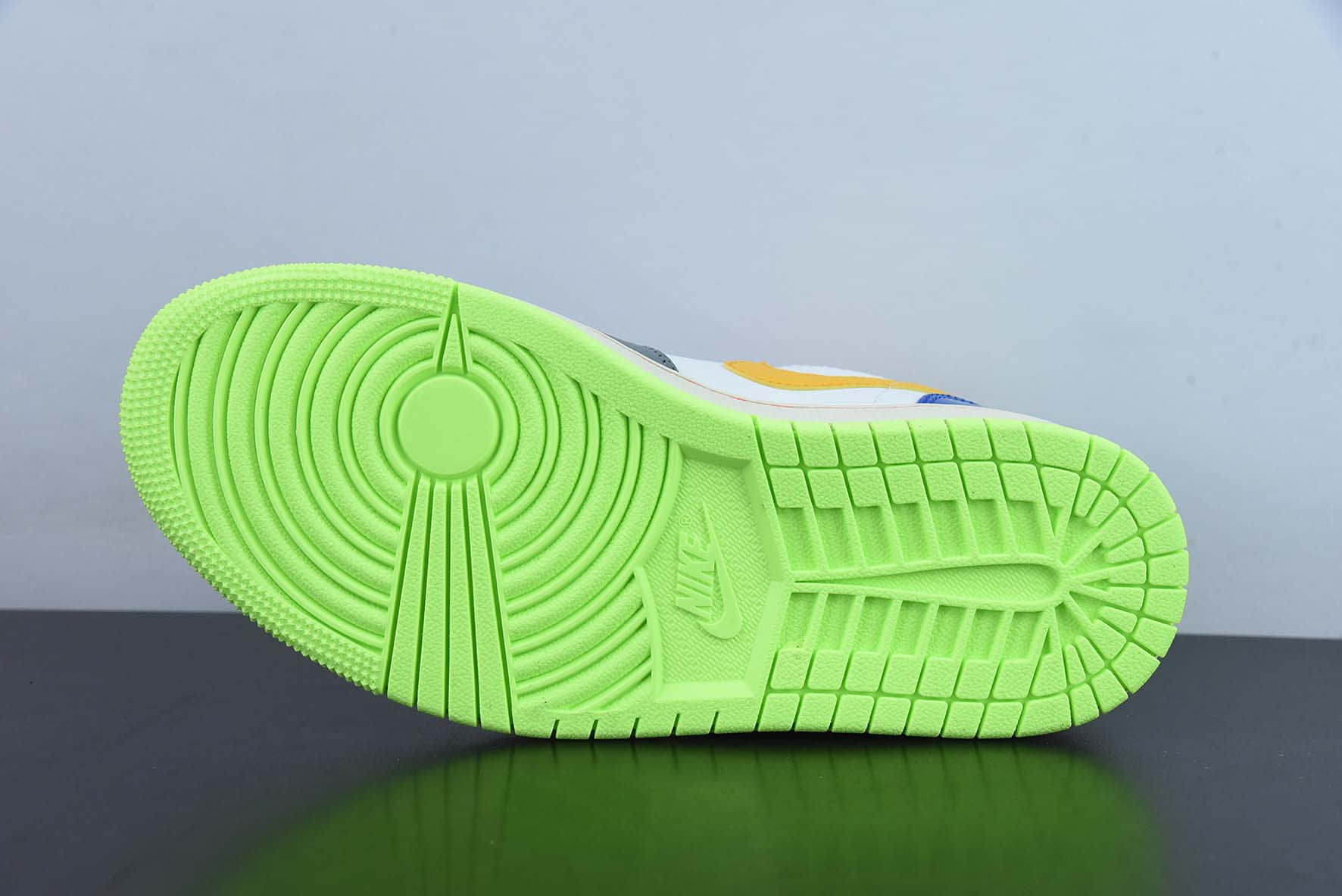 乔丹Air Jordan 1 Low AJ1 乔1漆皮白灰黄蓝拼色复古文化休闲运动板鞋纯原版本 货号:FB1835-181
