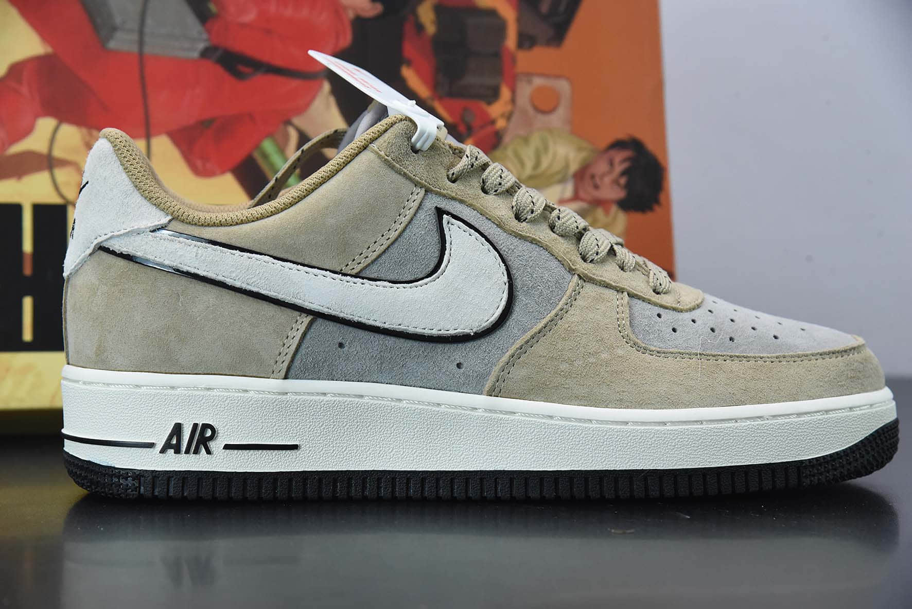 耐克Nike Air Force 1 Low 07 大友克洋卡其灰空军一号低帮运动休闲板鞋纯原版本 货号:DK3966-153