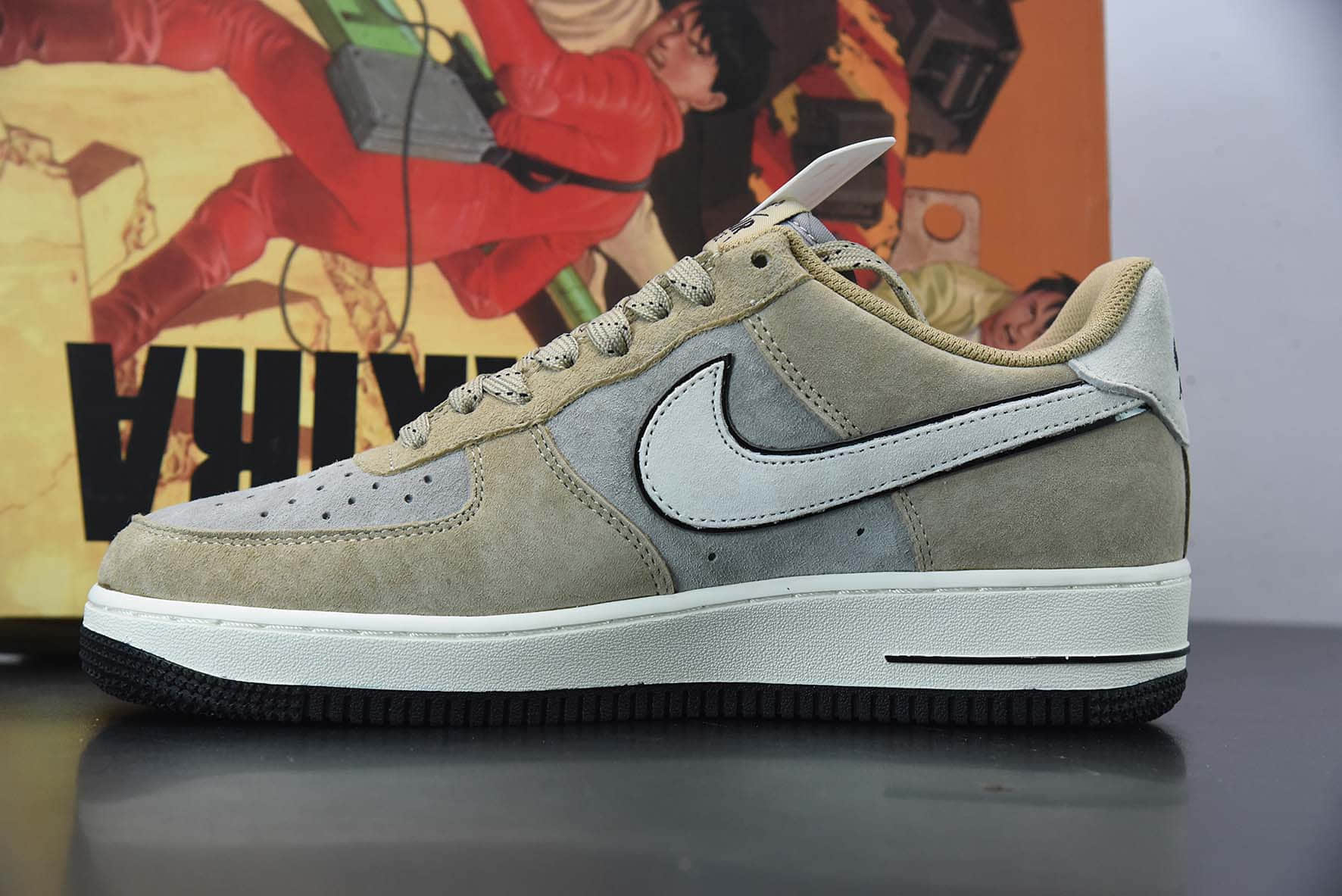 耐克Nike Air Force 1 Low 07 大友克洋卡其灰空军一号低帮运动休闲板鞋纯原版本 货号:DK3966-153