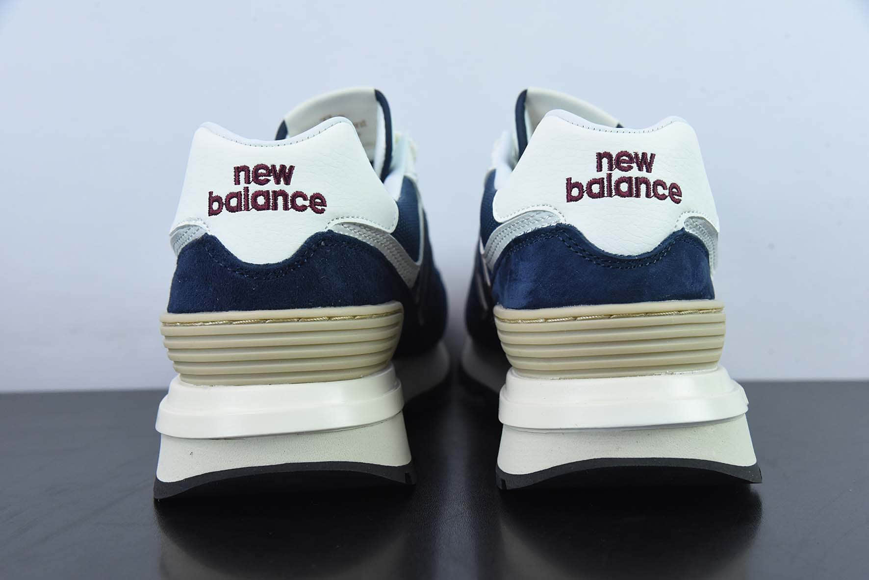 新百伦New Balance U574系列棕白海军蓝低帮复古休闲运动慢跑鞋纯原版本 货号:U574LGBB