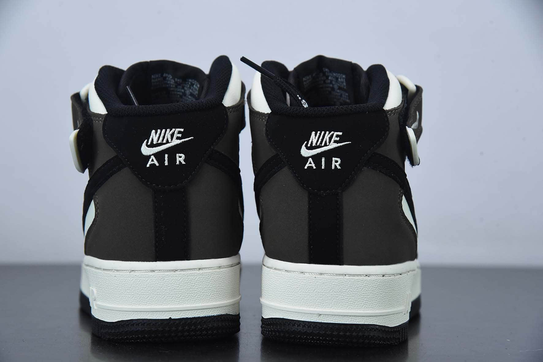 耐克Nike Air Force 1 '07 MidDark Mocha皮革黑摩卡小倒钩空军一号经典中帮板鞋纯原版本 货号:GH5696-023