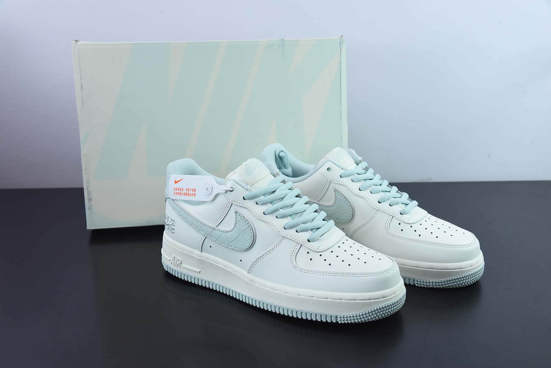 耐克Nike Air Force 1 07 Low “米蓝鳄鱼皮”纽约限定空军一号低帮休闲板鞋纯原版本 货号:PQ5636-226
