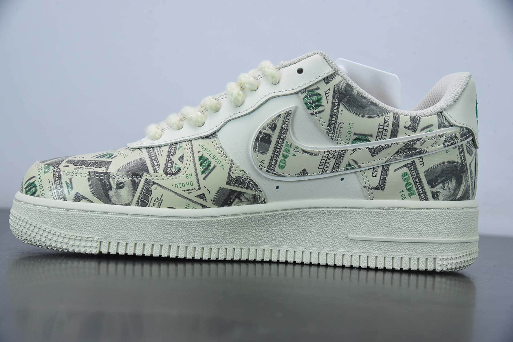 耐克Nike Air Force 1 07 LowUnited States DollarLV皮革米白美金空军一号低帮休闲板鞋纯原版本 货号:CW1188-555
