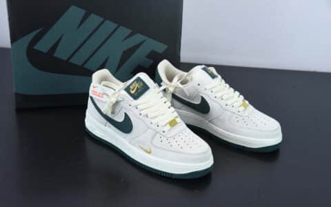 耐克Nike Air Force 1 Low 07 麂皮米绿空军一号低帮运动休闲板鞋纯原版本 货号:KK5636-710